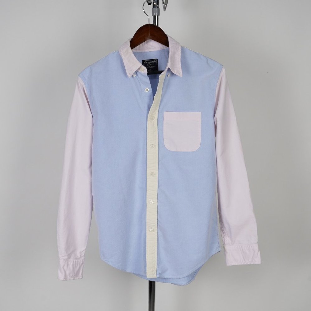 Abercrombie & Fitch Men's Color Block Long Sleeve… - image 1